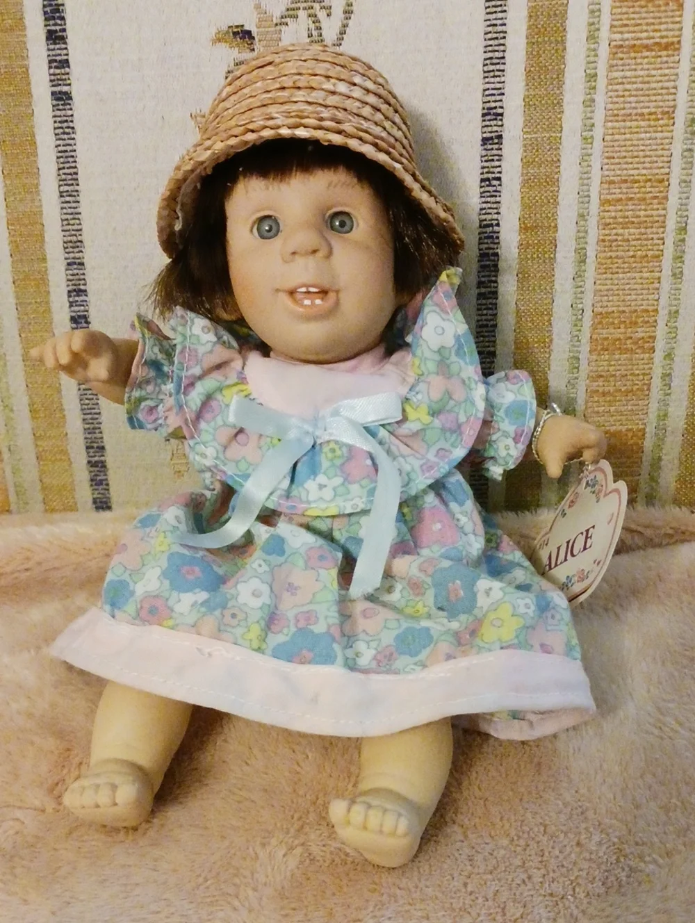 Floral Baby Doll in Pastel Pink, Blue & Mint